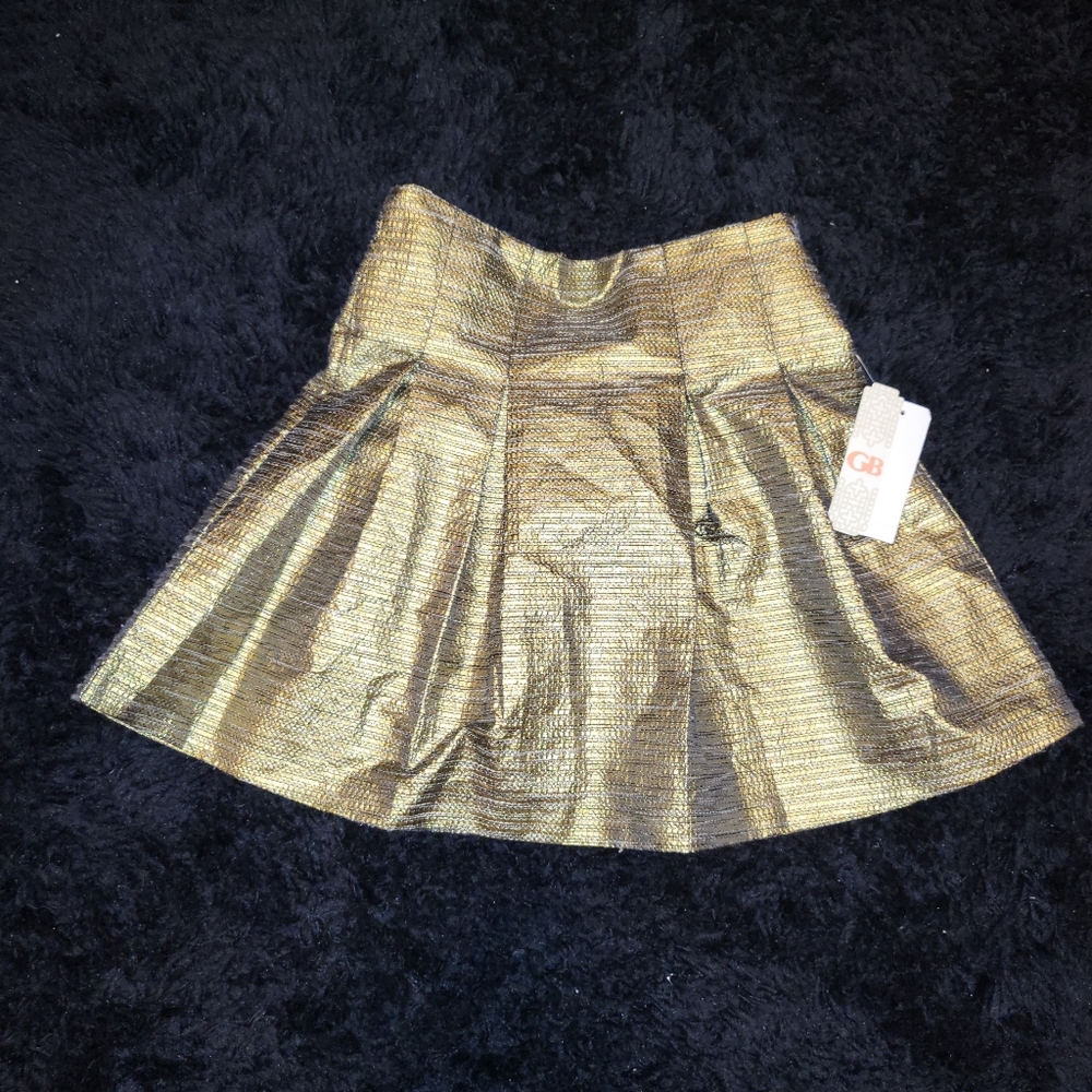 Gold miniskirt